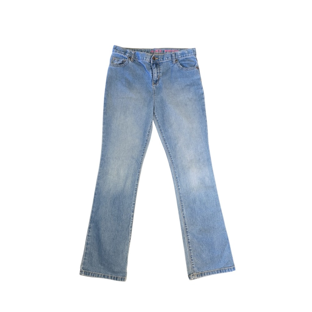 The Children's Place Girls Boot Cut Jeans Size 16 Light Wash Denim